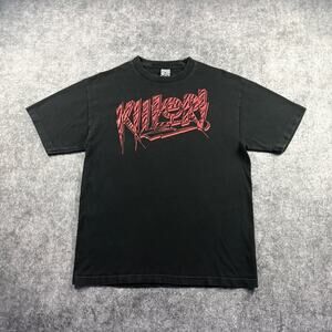 Famous Stars & Straps Men’s L Y2K Killer Graffiti Red Graphic Tee Black Skate